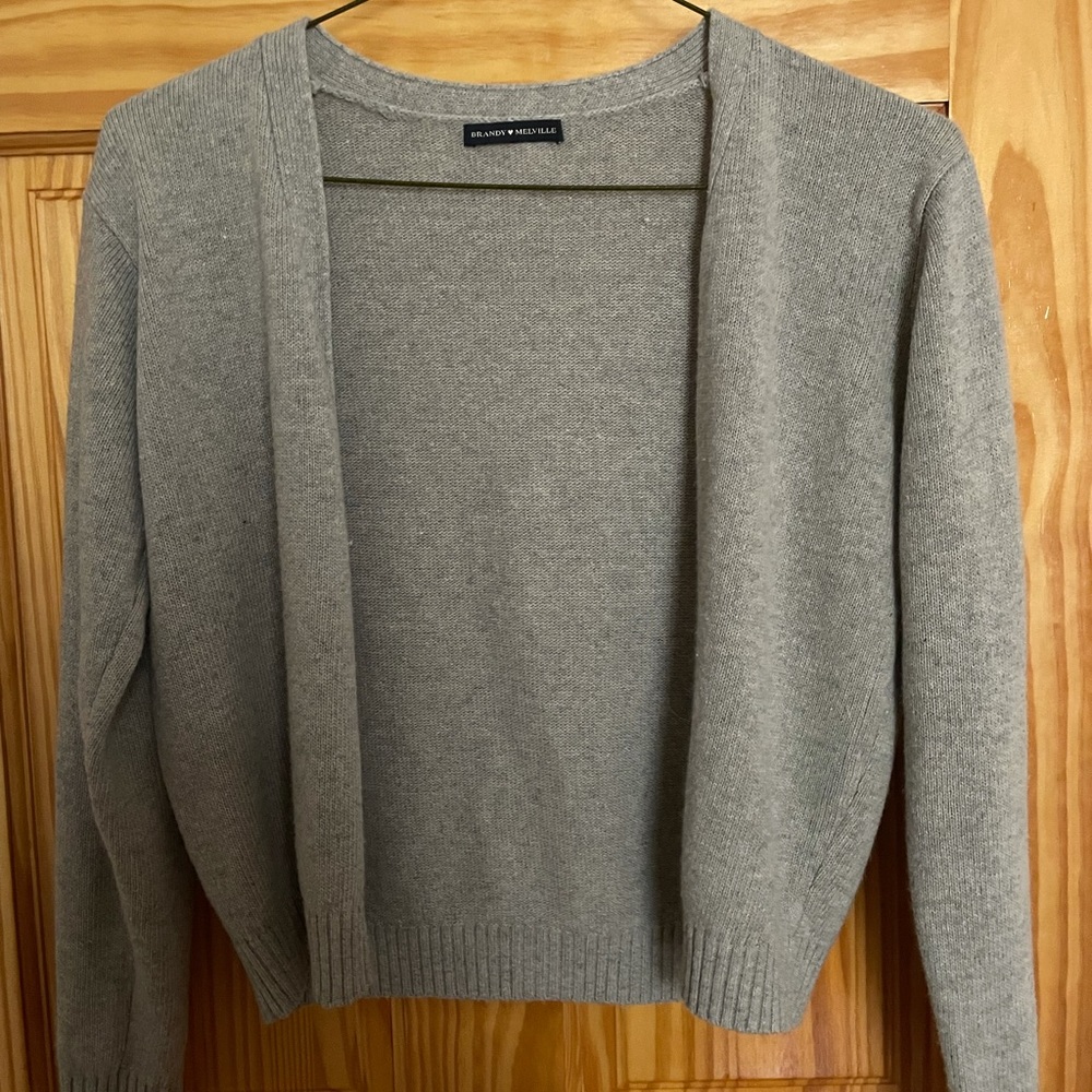 BRANDY MELVILLE CARDIGAN ONE SIZE GREY